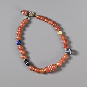 镶蚀红玉髓+西亚高古红玛瑙“满堂红”手串