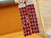 523004 鸽血红红宝石耳钉 石重：11.27ct；总重：14.57g；钻石：0.474ct/144颗 18K白金  真金真钻石💎 超值价：24580 商品缩略图2