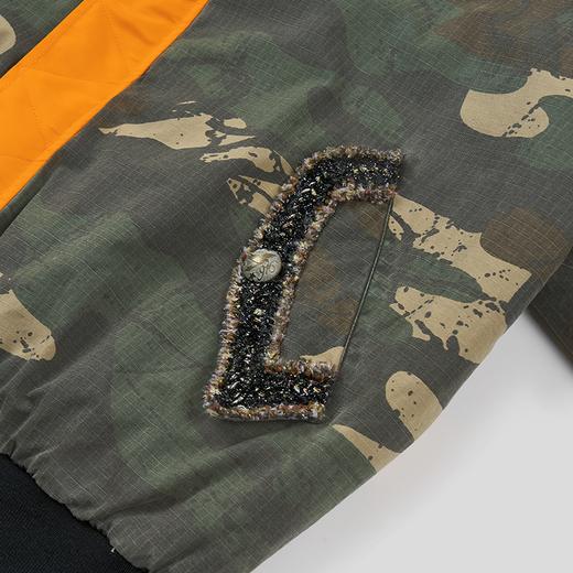 GOODBAI 916 迷彩撞色连帽加厚花边口袋外套 商品图4