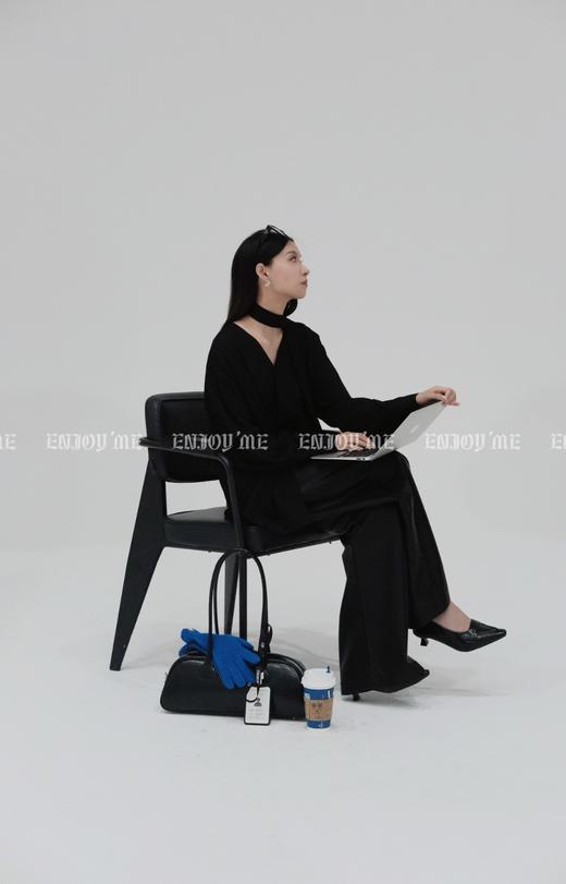 【门店同款】ENJOY秋季less is more简约高腰款皮裤 159045091 商品图5
