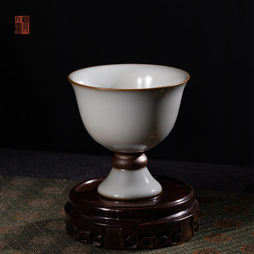 绪文汝窑梦觉高足杯 商品图1