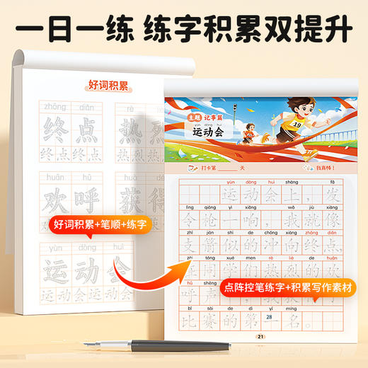 【斗半匠】一句话日记练字帖人教版思维训练看图写话一二年级语文练字帖 商品图4