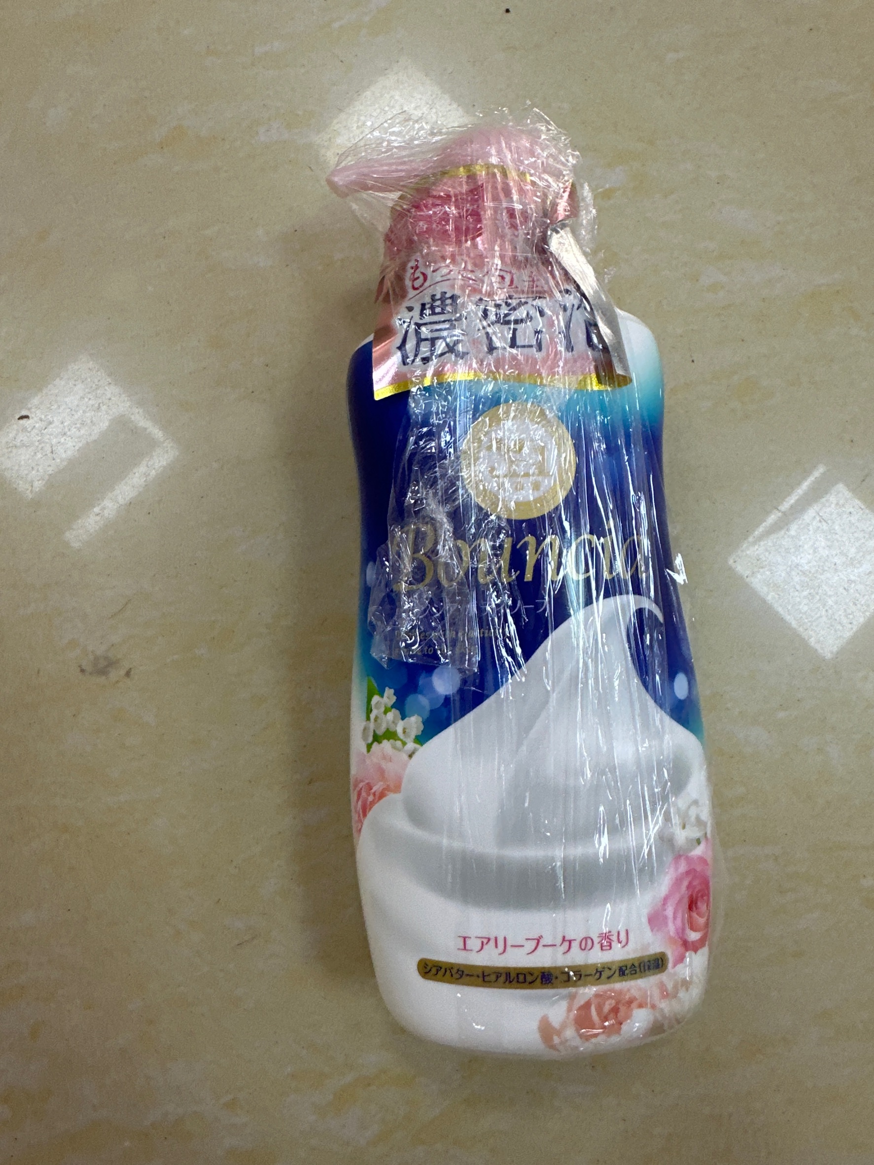 日本 bouncia牛牌 牛乳石碱沐浴露 玫瑰味 480ml