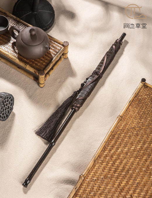 手工竹编可折叠腰扇 商品图3