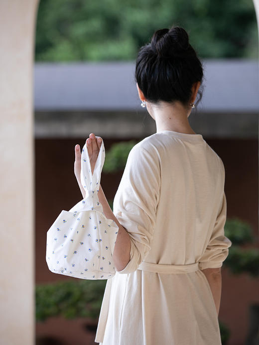 牧衣游 印花纯棉手提包清新文艺休闲 椿日【不支持会员折】 商品图3