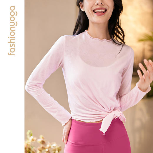 凡圣瑜伽木耳边仙女长袖外搭 F12371（不含胸垫） 商品图2