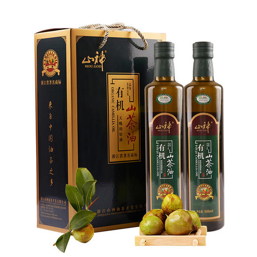浙江衢州常山山神有机山茶油500ml*2 商品图0