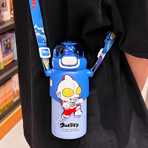 【开学季~潮流出街，刷爆朋友圈】泰罗奥特曼儿童保温杯 男生斜挎带吸管杯子 学生高颜值 便捷保温水壶 女生库洛米水杯 巴斯光年-QQ 商品图3