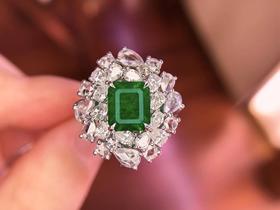 1.62ct 8.98g 祖母绿戒指吊坠