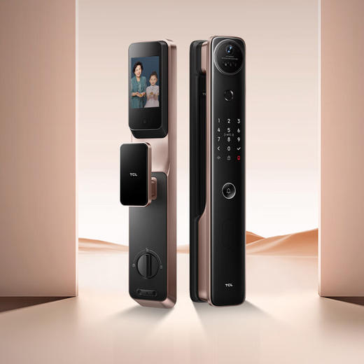 【门店同款】TCL灵速3D人脸识别猫眼全自动智能门锁C7 Pro智能锁指纹锁密码锁 商品图0