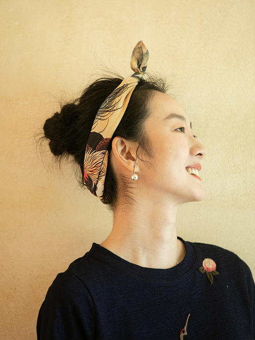 牧衣游 纯棉印花丝巾百搭复古文艺设计感 梦秋【不支持会员折】 商品图2