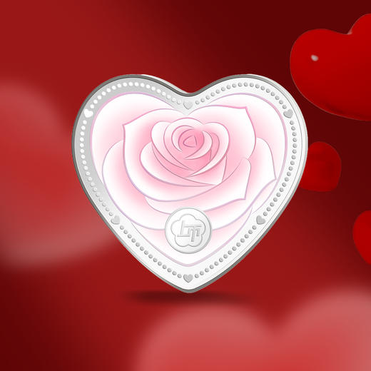 【上海造币】心有灵犀情话纪念银章 小爱心可佩戴 商品图4