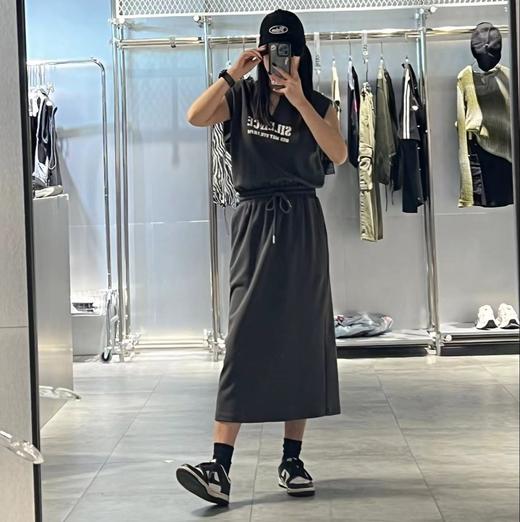 4-21GD圆领假两件无袖连衣长裙40612（灰） 夏季 142210130321 商品图0