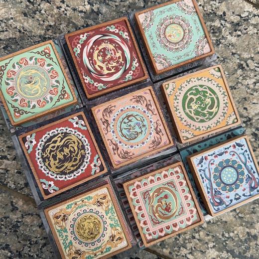 【龙行龘龘·敦煌团龙木制冰箱贴】个性创意龙年冰箱贴木质冰箱贴 商品图1