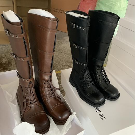 【门店同款】ENJOY冬季复古带扣长靴 158850523 商品图3