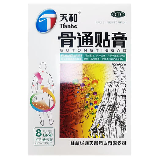 骨通贴膏，8cm*13cm*8，天和 商品图1