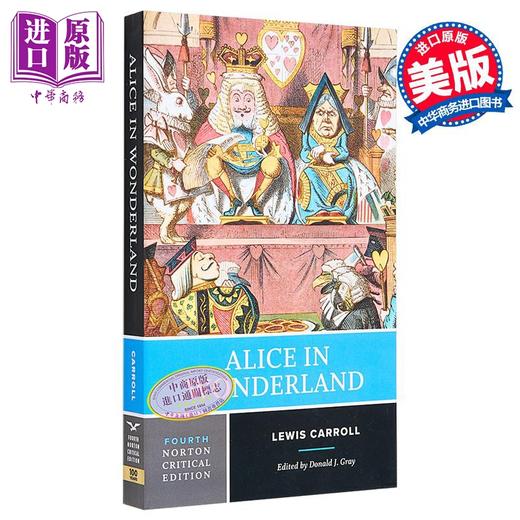 【中商原版】爱丽斯漫游仙境 第4版 诺顿文学解读系列 Alice in Wonderland 英文原版 LEWIS CARROLL 卡洛尔刘易斯   商品图0