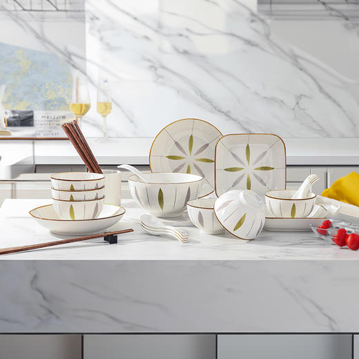 【菲米生活】诺曼主义陶瓷餐具组合  FM-CJ2371S（24件套 商品图0