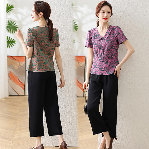 MC 2870两件套显瘦宽松时尚休闲套装妈妈装 商品图2