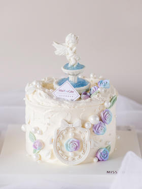 七夕主题蛋糕 - 浪漫邂逅(两色可选)