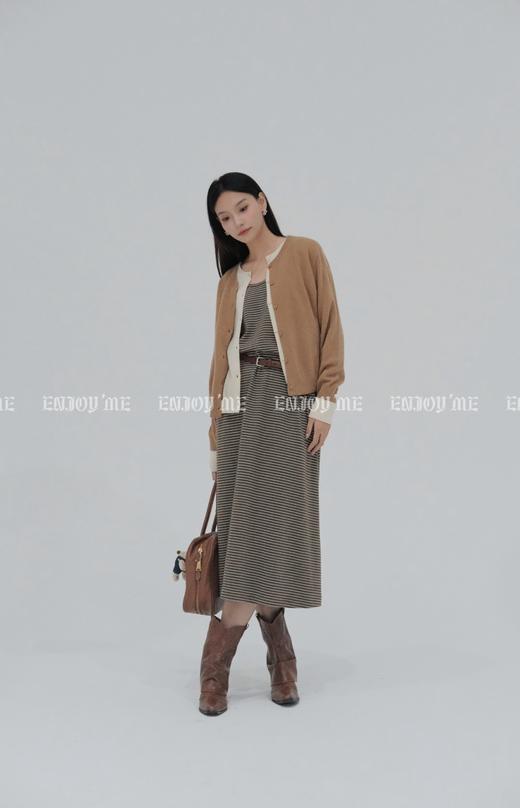 【门店同款】ENJOY秋季less is more条纹背心裙 159144153 商品图0