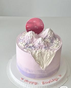 【优品系列】---【粉紫雪山】蛋糕