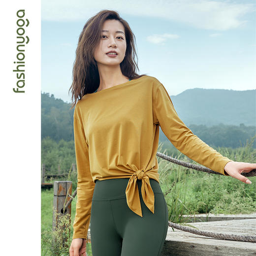 凡圣瑜伽不对称可系带休闲外搭 F13375（不含胸垫） 商品图5