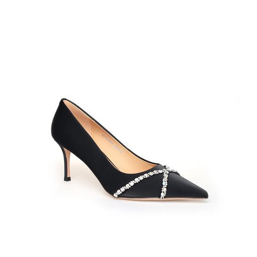 豪麟名鞋奥莱迪嘉女鞋皮鞋牛皮革DJYYO42WP201黑色  原价1960元 商品图0