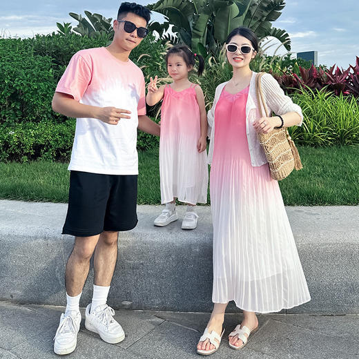 爆款2024新款夏季海边风旅游度假亲子装_ym 商品图5