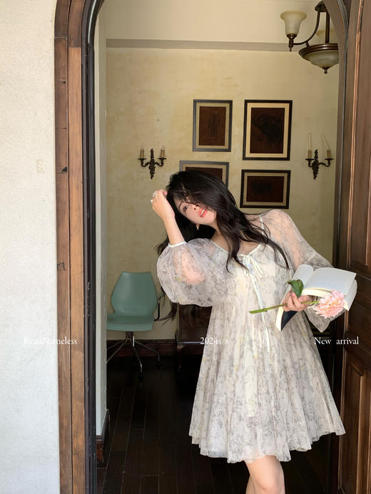 Read Nameless /七夕系列——水墨染娃娃纱裙2件套 商品图9