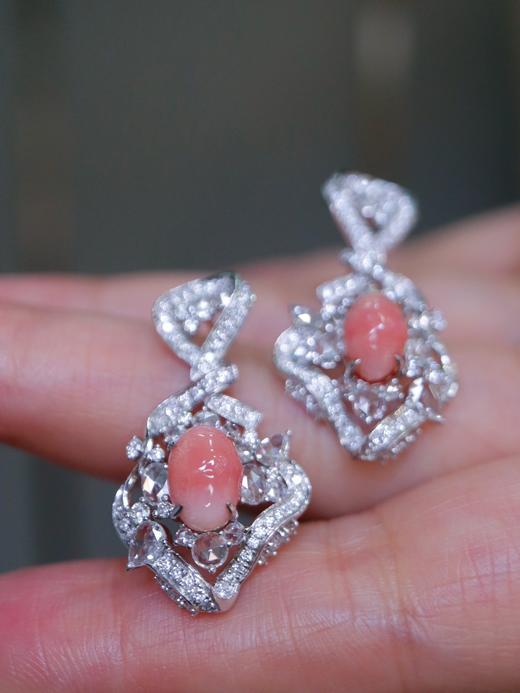 1.52ct+1.69ct 海螺珠耳环 商品图3