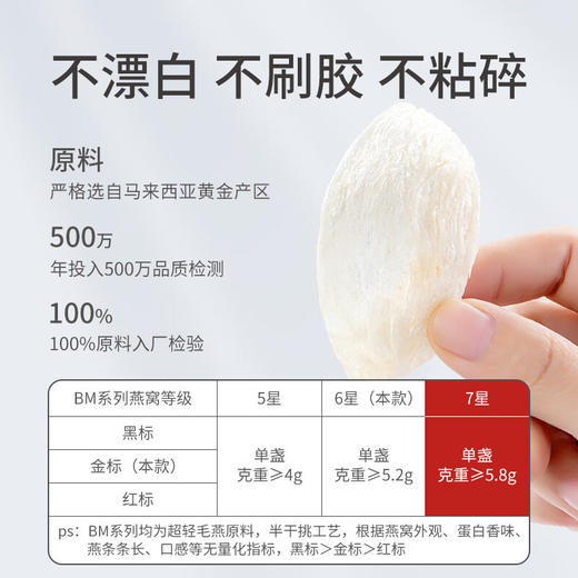 方家铺子  燕窝(马来密盏)50g/盒装（BM金标7星） 商品图0