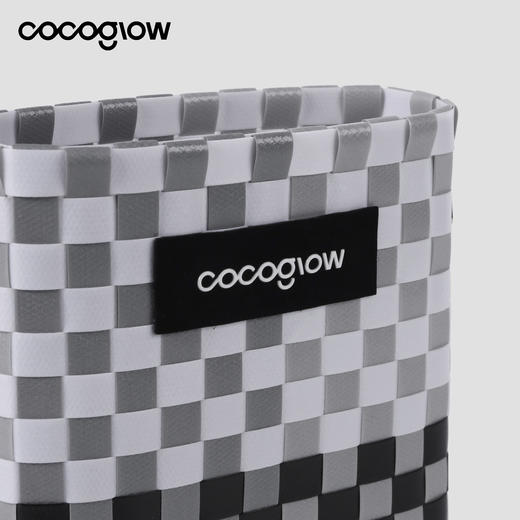 cocoglow Grey灰白系列女士手工工艺编织包迷你托特包 商品图2