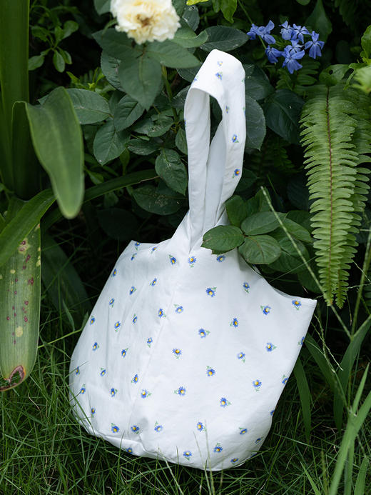 牧衣游 印花纯棉手提包清新文艺休闲 椿日【不支持会员折】 商品图1