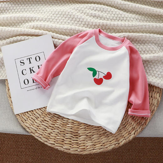 【39.9任选3件起】韩版儿童打底衫长袖保暖拼色男女童单上衣春秋冬款婴幼童秋衣童装 商品图7