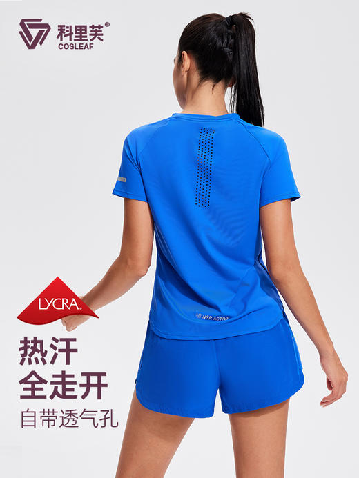 科里芙后背五排透气网孔短袖 商品图0