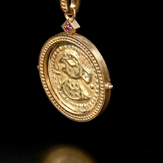 南美洲高古“魔力耳环”人物金片项坠 商品图2