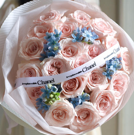 19枝双鱼座天秤座玫瑰蓝花束星花 商品图3