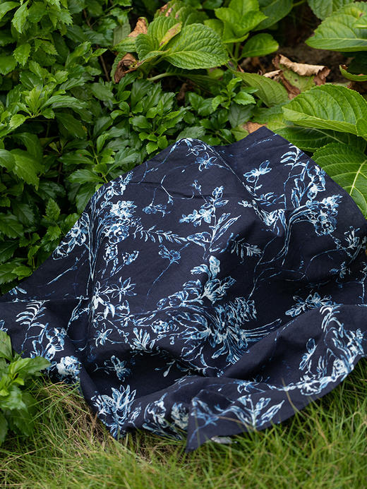 牧衣游 印花纯棉头巾百搭文艺风围巾 秋冉【不支持会员折】 商品图1