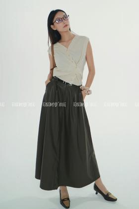 【门店同款】ENJOY秋季less is more复古长半裙 158892977