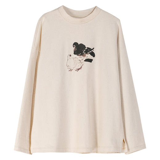 牧衣游原创趣味印花长袖T恤百搭限量福利款 云暮【不支持会员折】 商品图4