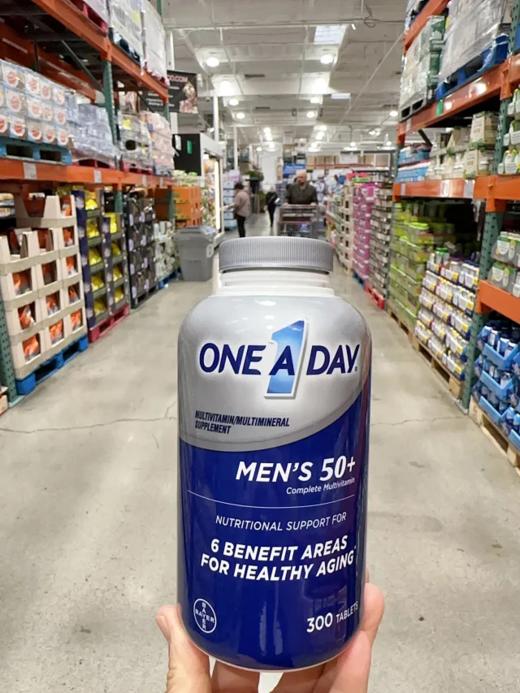 美国直邮 Bayer/拜耳 One A Day 50+ 中老年男性复合维生素 300粒美国代购，无中文标签，介意慎拍 商品图0