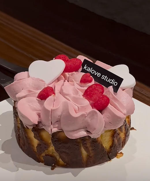 七夕情人节爱心纪念日周年巴斯克芝士蛋糕 商品图0