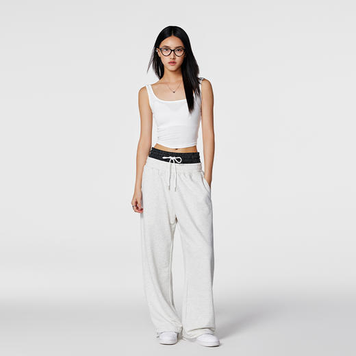 【Achock官方店】美式复古纯色直筒休闲长裤子潮牌宽松运动卫裤男 商品图2