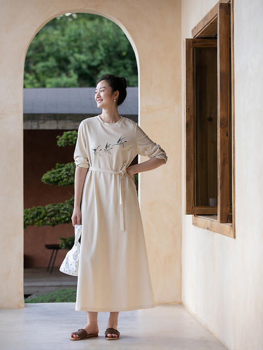 牧衣游 印花纯棉手提包清新文艺休闲 椿日【不支持会员折】 商品图2