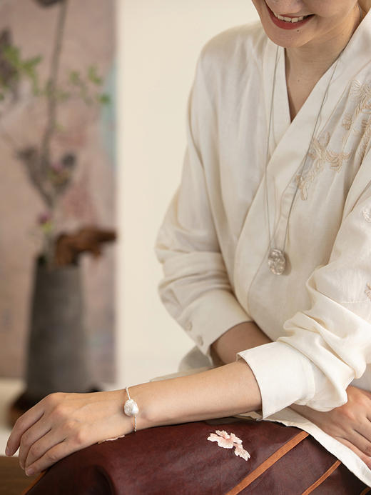 牧衣游 925银巴洛克珍珠手链 花前【不支持会员折】 商品图0