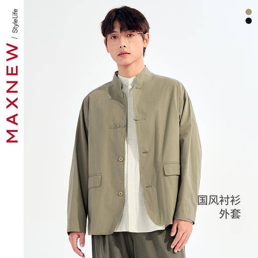 【衬衫】国风小立领衬衫外套1N3112306 商品图0