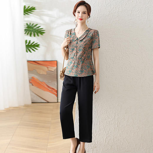 MC 2870两件套显瘦宽松时尚休闲套装妈妈装 商品图3