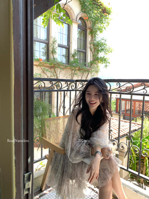 Read Nameless /七夕系列——水墨染娃娃纱裙2件套 商品图4