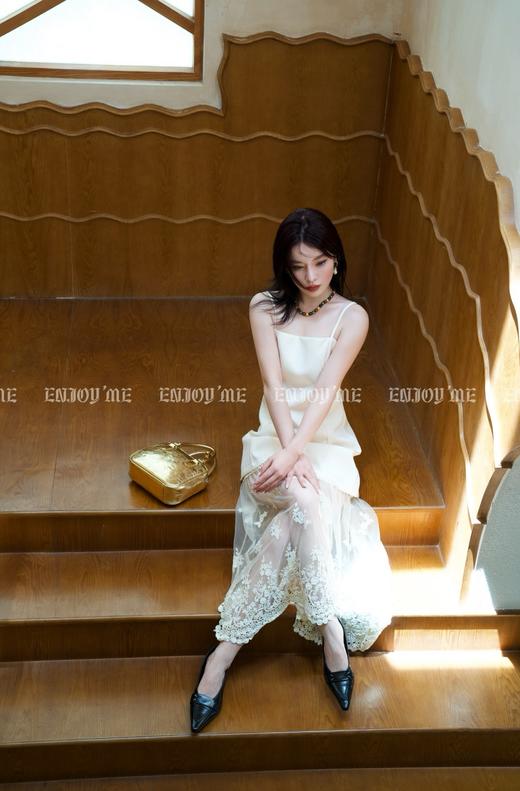 【门店同款】ENJOY秋季时光回廊立体刺绣拼接网纱裙 158946576 商品图1